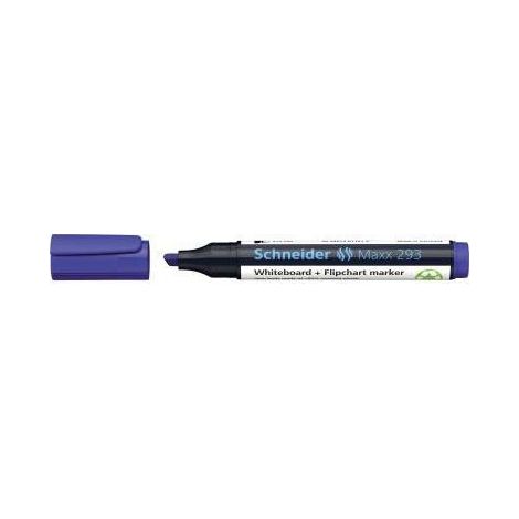 SCHNEIDER Whiteboard-/Flipchartmarker Schneider Maxx 293 2-5mm schwarz Schneider Maxx 293 2-5mm blau Keilspitze (1/4)