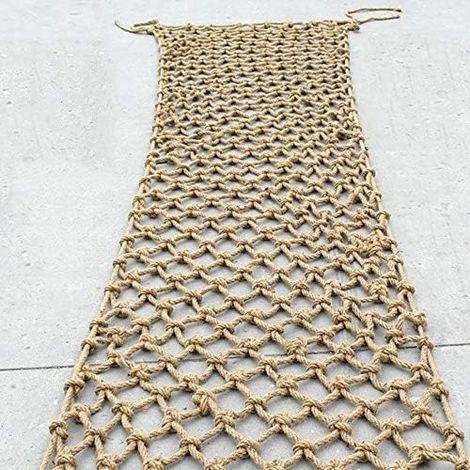 Filet Décoratif Corde pour Intérieur ou Extérieur, Sécurité Protection Chanvre Net, Anti-Chute Jute de Garde-Corps D'escalier Balcon Enfants 0.5x2m - (1/5)