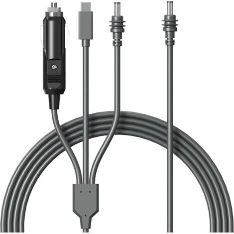 Câble mini Starlink 3 en 1 3 m USB-C haute vitesse, chargeur de voiture, câble de remplacement CC vers CC pour mini-batterie externe Starlink, rallonge d'alimentation étanche. (1/5)