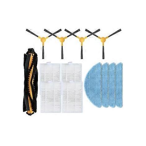 Pièces de rechange pour aspirateur Bobsweep PetHair : rouleau principal, brosse latérale, filtre HEPA et chiffon de nettoyage. (1/5)