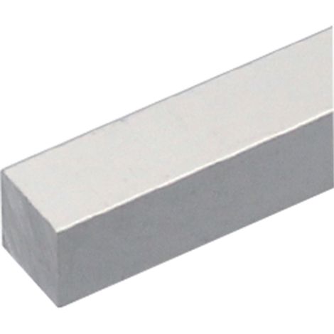 PROFILO PER FAI DA TE QUADRO PIENO mm 10 x  10 - mt 1 col.argento- 8 pezzi  - UNIKO