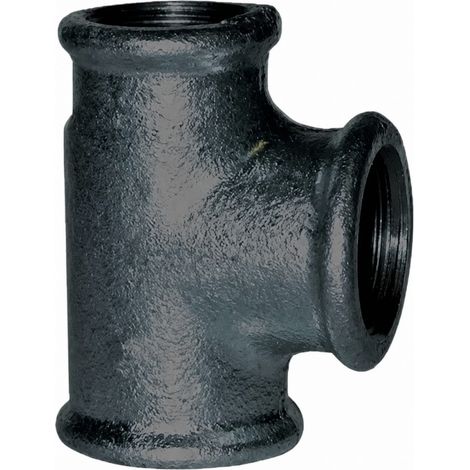 T-Stück reduziert 90° weiblich 50/40/50 schwarz