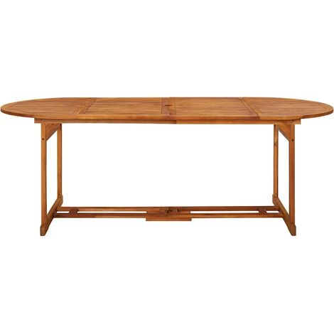 Maison Exclusive - Garten-Esstisch 220x90x75 cm Massivholz Akazie (1/5)
