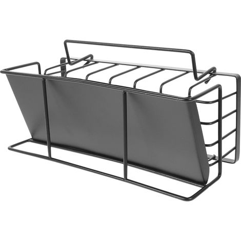 ponge noir pour vier gouttoir range torchons et porte savon (1/5)