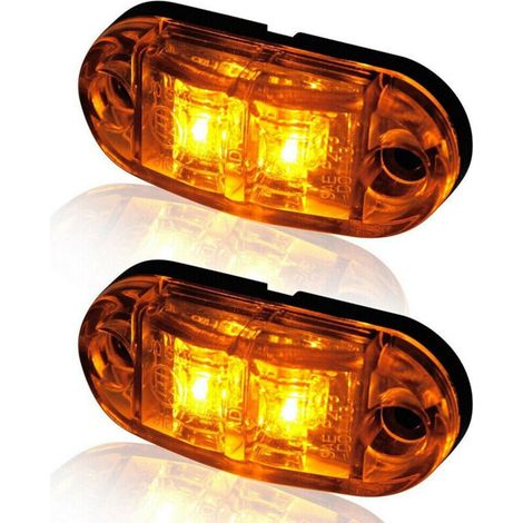 10 pcs feu de gabarit LED pour remorque de camion feu de position latéral - feu de remorque étanche et super lumineux feu arrière feu stop clignotant (1/3)