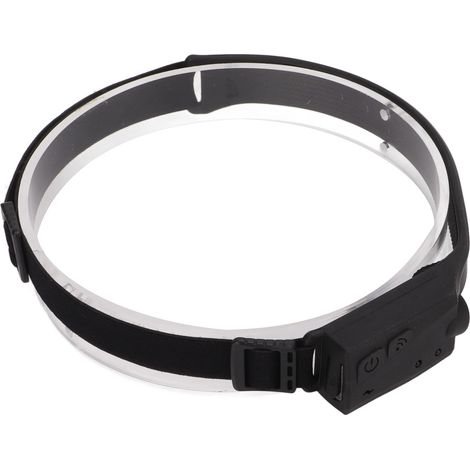 Lampe frontale à induction LED 10W, éclairage 270°, lampe frontale portable rechargeable USB pour la course et la pêche nocturnes. (1/5)