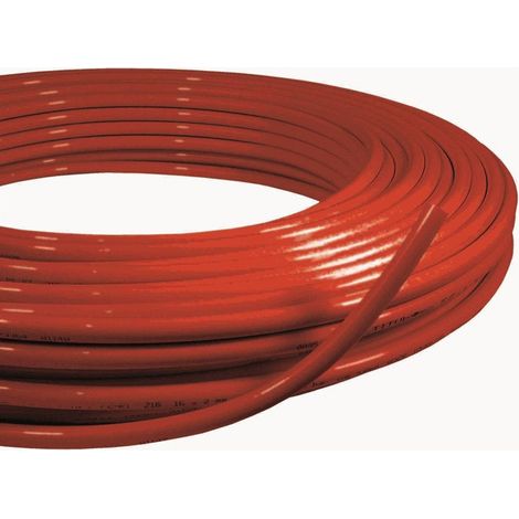 Tubo compuesto PE-rt / re rojo 14 x 2 mm, anillo, EU 200 m multitubo