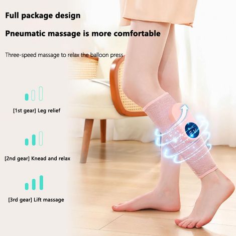massaggiatore wireless per gambe per la circolazione sanguigna e il sollievo dal dolore con 3 livelli di intensità