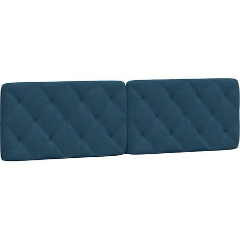 Maison Exclusive - Cuscino Testiera Blu 180 cm in Velluto