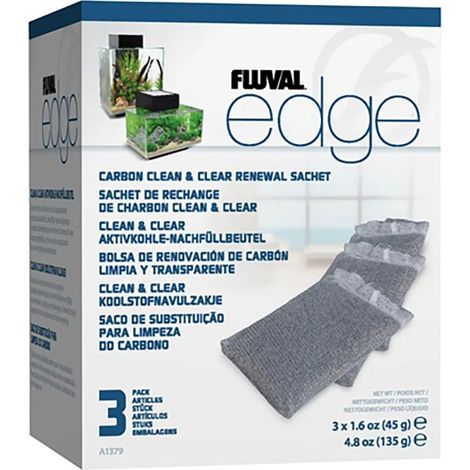 Filtro a carbone Fluval edge filtrazione chimica elimina odori