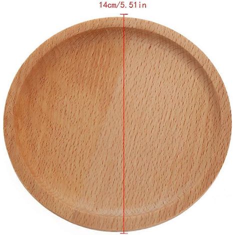 Rundes Gebäcktablett aus Holz, Dessertteller, Untersetzer, Halter, Kaffeetassenmatte
