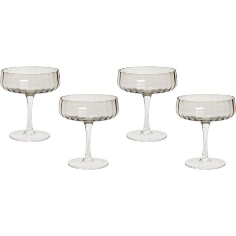 Champagnerschalen im 4er Set QUARTZ 170 ml Grau (1/5)