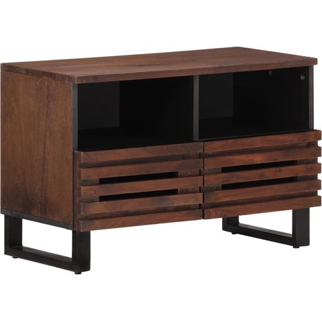 TV-Schrank Braun 70x34x46 cm Massivholz Mango
