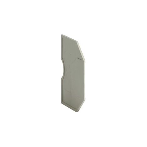 Plaque d'extrémité pour KXA02LH - KXA04LH. Couleur: gris HAGER KWE01G (1/2)