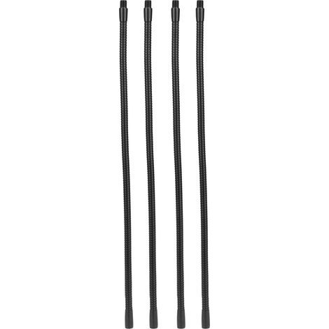 Jeffergarden Tuyau de lampe à col de cygne en aluminium, calibre 10mm, Flexible, pour lampe de Table et de bureau, raccords d'éclairage 45cm, 4 pièces (1/5)