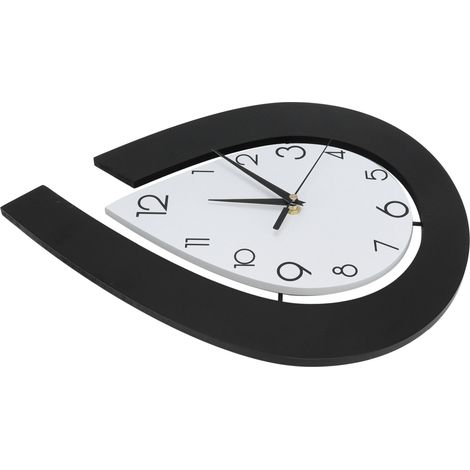 Horloge murale silencieuse de style nordique à la forme unique, idéale pour le salon, un café ou une boutique. (1/5)