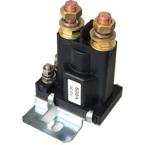 500A DC-Relais mit verdickten Kontakten für verlängerte Betriebsdauer, verwendet zur Modifizierung des Hauptstromschalters eines Autos (12V/24V). (1/4)