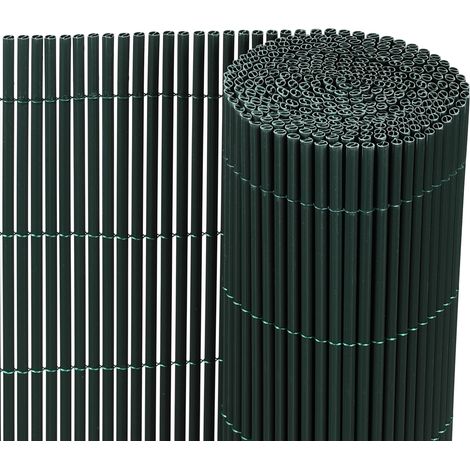 TolleTour Frangivista in PVC Effetto Bambù per Giardino e Balcone – Recinzione Oscurante, Frangivento, Schermo Privacy per Balcone e Giardino 100x900cm Verde