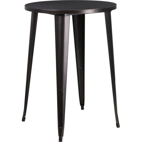 Table de Bar Ronde intérieur-extérieur en métal, Multicolore (1/3)