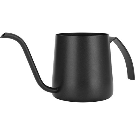 Bouilloire à infusion manuelle en acier inoxydable 304 Teflon, noire, 250 ml. (1/5)