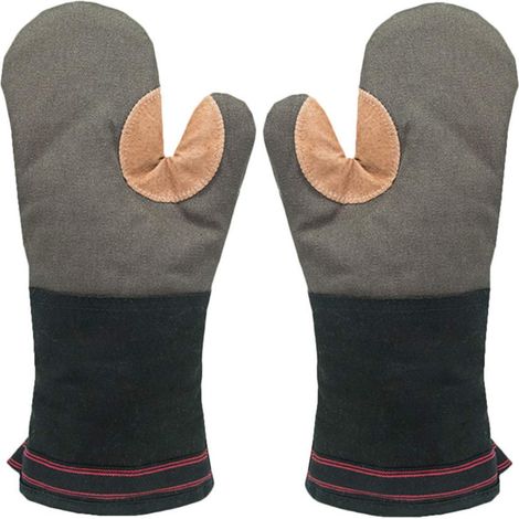 Gants de cuisine résistants à la chaleur, doux et résistants à la chaleur, pour la cuisine, les chefs, les barbecues et les grillades à la maison. (1/5)