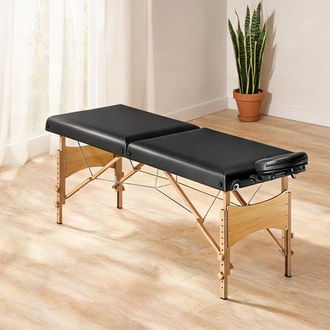 Appareil de massage en similicuir bois 215 x 70 x 86 cm (1/5)
