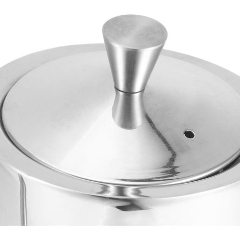 Bidon d'huile ménager en acier inoxydable de 700 ml, récipient pour sauce soja, distributeur pour la cuisine (1/5)