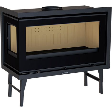 Inserto de chimenea BOMA izquierda-90 EI- 13 KW con turbina