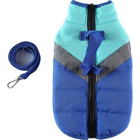 Gilet rembourré pour chien - Gilet chaud en polaire avec fermeture éclair (1/5)