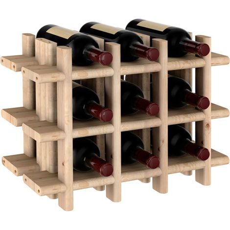 BOTELLERO EVOLUTIVO RIOJA PARA 9 BOTELLAS PINO MACIZO 43x22x32,5cm ASTIGARRAGA (1/5)