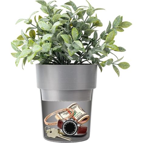 Storage Small Safe Flower Pot Container Realistic Hidden (1/5)