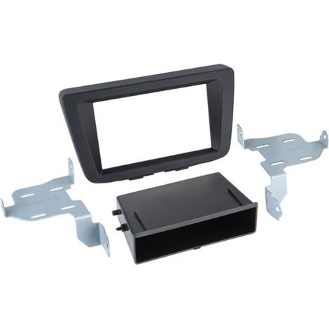 Kit Facade autoradio 2DIN Suuzuki Baleno ap16 Avec vide poche Noir