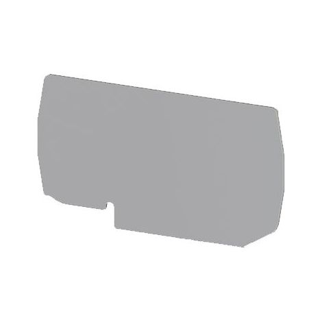 Plaque d'extrémité grise pour borne à ressort 10mm² type PushFit - IMO