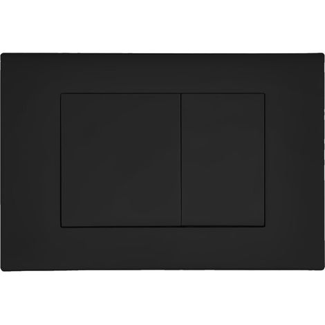 Drückerplatte Schwarz Matt Kompatibel zu Geberit Duofix Sigma / Delta 2 Mengenspülung