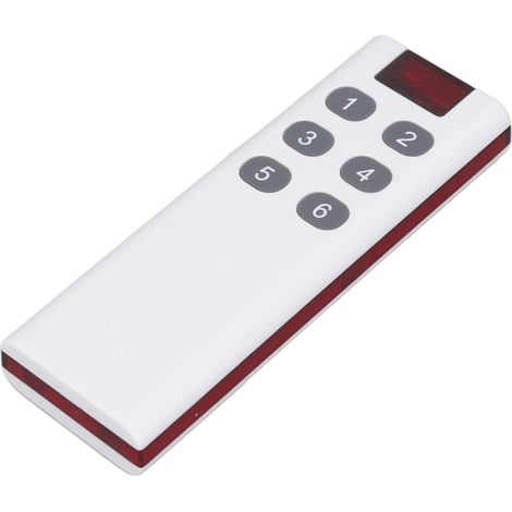 433-MHz-Universal-Funkfernbedienung mit Lerncode, hoher Sendeleistung, 1000 m Reichweite, 6 Tasten (1/5)