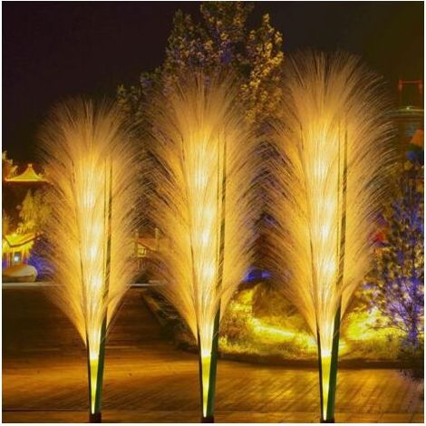 Lampada solare all'aperto canne – pack di 3 – IP65 impermeabile – durata della batteria 8-12h – Decorazione per la strada, terrazza, balcone (1/5)