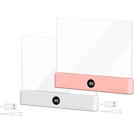 Lampe de Lecture LED Rechargeable 2PCS avec Panneau Dimmable pour (1/5)
