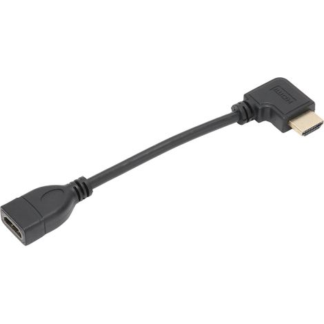 Cable Hdmi - 0,15 M - Conector Macho A Hembra - Ángulo Recto 90 Grados - Extensor De Alta Velocidad (1/5)
