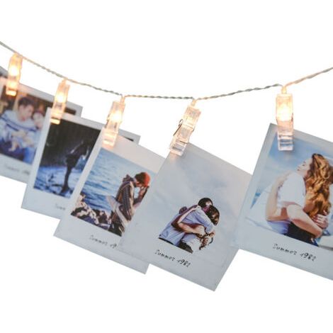 royaluxe-10 LED Photo Clips String Lights 1.5m, Feux de photocellulfr à pilfr, Féfr de Noël idéalfr pour suspendre dfr photos, dfr notfr, dfr cartfr à peindre et dfr mémos, Décoration extérieure intér (1/5)