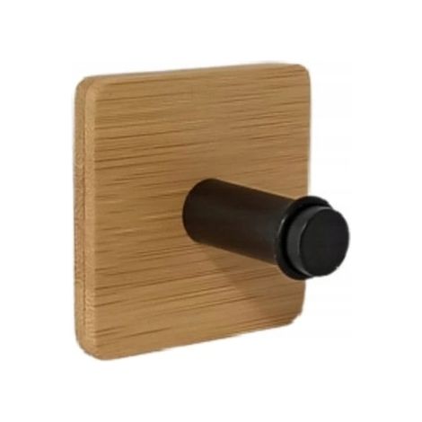 Cintre carré auto-adhésif simple en bambou Umbra