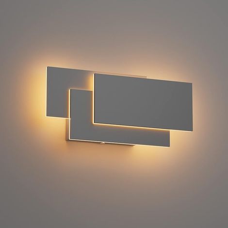 24 W LED Applique Murale, Moderne Applique Mural Interieur pour Chambre Maison Couloir Salon, Blanc chaud 3000K,Grigio scuro (1/5)