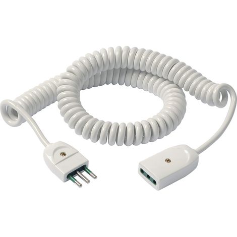 Vimar 0P32352.B Cavo Prolunga Estensibile, 3G0.75, 5 m, Bianco, 5m