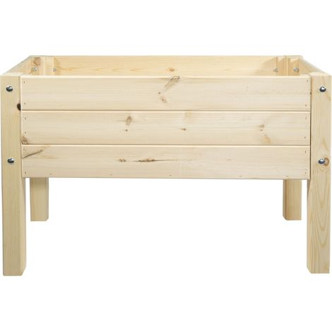 mgc24 Hochbeet Massiv für Kinder 79x40x50cm Kiefernholz natur (1/3)