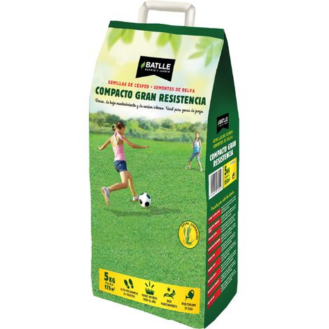 Semences de Gazon Compact à résistance 5 kg, Vert (1/5)