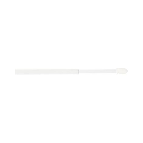 2 Tende Rondini Estensibili 50/80cm 4 Ganci Bianchi - Mobois