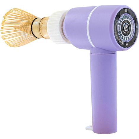 Fouet électrique à matcha rechargeable, 3 vitesses, silencieux et sans fil, pour lattes et cafés. (1/5)