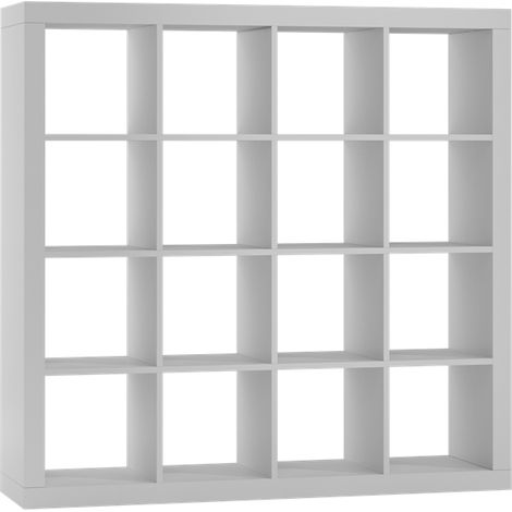 Scaffale a 4 scomparti - Perfetto per la cameretta dei bambini, universale, stabile, per giocattoli, libri e decorazioni. (1/2)
