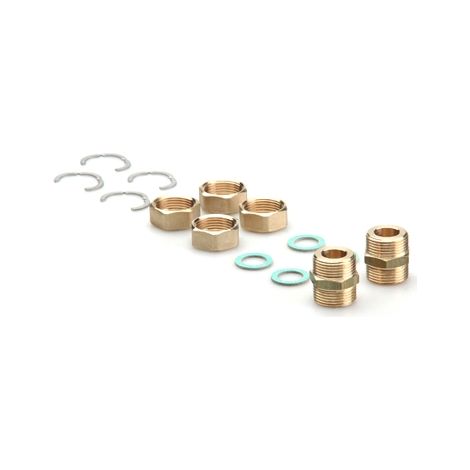 SET COLLEGAMENTO TUBI ACCIAIO CORRUGATO PER TWIN SOLAR- DN 16  - 3/4- TIEMM- pezzi 1
