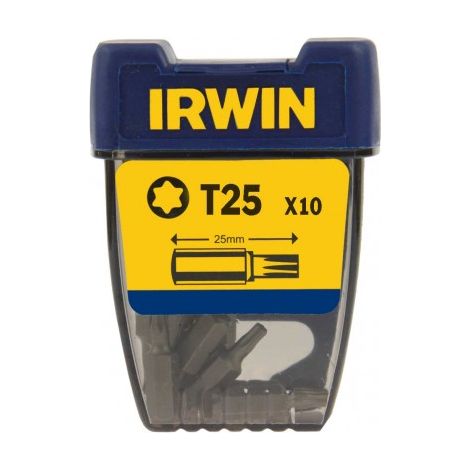 EMBOUTS DE TOURNEVIS TORX 1/4'' 25MM 10 PIÈCES T25 - I-10504354