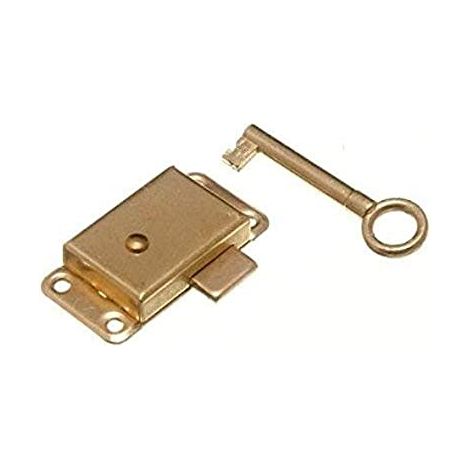 Bulk Hardware BH02168 Serratura a Chiave per Cassetti, Guardaroba, Armadietti, Credenze, 63 mm, Bianco (1/2)